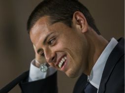 Javier Hernández jugará por una temporada con el Real Madrid en calidad de cedido, procedente del inglés Manchester United. AP /