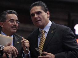 Silvano Aureoles durante la sesión ordinaria en el Congreso de la Unión de la LXII Legislatura. SUN /