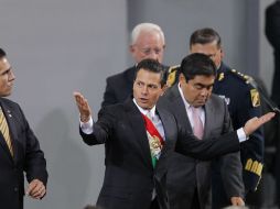 Peña Nieto también recalcó la creación de la Gendarmería Nacional. EFE /