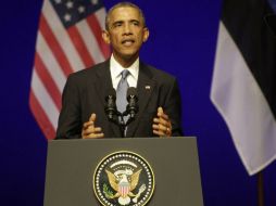 Obama solicita estar unidos contra la agresión y defender a todos los miembros de la OTAN. EFE /