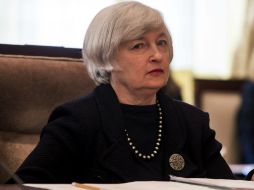 Janet Yellen preside una reunión de la junta de gobernadores del organismo en Washington. EFE /