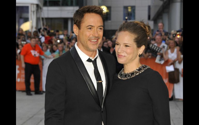 Susan Downey y Robert Downey Jr en la alfombra roja del festival. EFE /