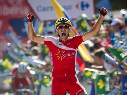 Navarro atacó a dos kilómetros de la meta y se llevó el día. AFP /