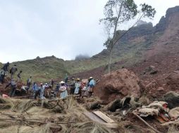 Detallan que el incidente no se produjo por las lluvias, sino por el lugar donde trabajaban. ARCHIVO /