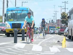 De estreno. La ciclovía de Avenida Santa Margarita fue inaugurada oficialmente el pasado 26 de agosto.  /