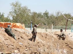 Unidades militares sirias destruyen armas y municiones del Estado Islámico. AFP /