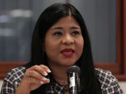 La diputada federal del PRD, Lizbeth Rosas condena los hechos cometidos esta tarde. ARCHIVO /