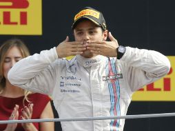 Felipe terminó en el tercer lugar en el Gran Premio de Italia. AP /