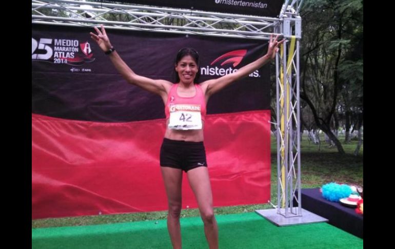 Dulce María asegura que entrenó duro para poder triunfar en esta carrera.  /