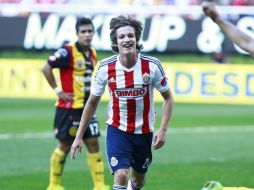 Carlos Fierro triunfó esta tarde al anotar dos goles.  /
