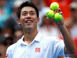 Nishikori sorprendió en Estados Unidos al eliminar del Abierto al número uno del mundo. AFP /