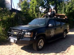 Elementos de Gendarmería, en coordinación con personal de otras divisiones de seguridad realizaron el rescate. SUN /