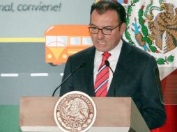 Luis Videgaray subraya la importancia de la inversión es en materia de tecnología y de sistemas. NTX ARCHIVO /