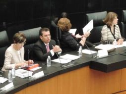 Humberto Castillejos encabeza la discusión de la iniciativa preferente del ejecutivo. TWITTER  @MediosSenAPG  /