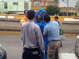 Autoridades atienden la emergencia. TWITTER ‏@PC_SLP ESPECIAL /