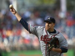 Aaron Harang permitió sólo seis imparables y una carrera en su labor de siete entradas completas. AP  N. Wass  /