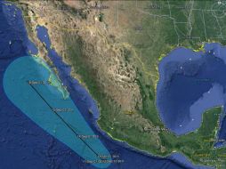 Trayectoria pronosticada para la tormenta tropical ''Odile''. ESPECIAL smn.conagua.gob.mx  /