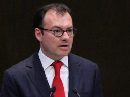 Luis Videgaray destaca que los ingresos tributarios incrementaron con la reforma fiscal. NTX C. Pereda  /