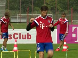 El ex madridista durante el entrenamiento del Bayern Munich. YOUTUBE  FC Bayern München.  /