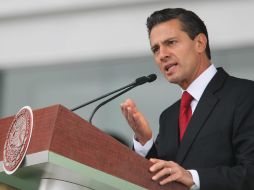 Enrique Peña Nieto encabeza la apertura de planteles del sistema educativo militar. NTX  J. Pazos  /
