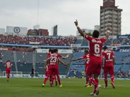 Ponce celebra el primer tanto del partido. MEXSPORT  R. Domínguez  /