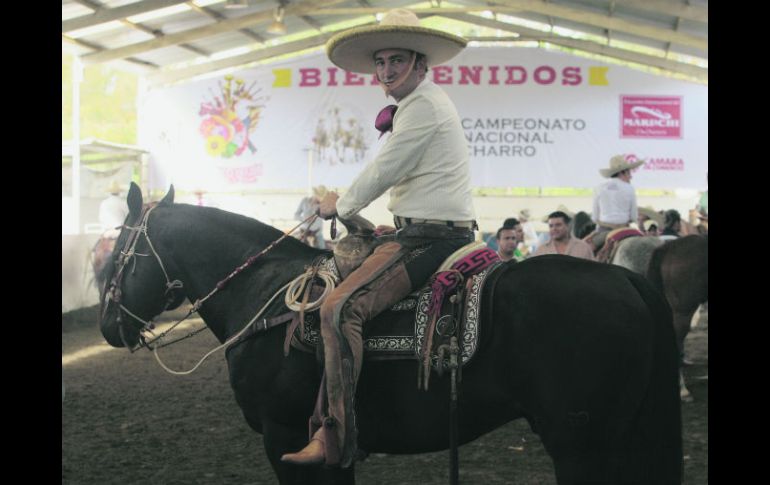 Andrés 'Nito' Aceves es de los primeros charros jaliscienses que han destacado nacionalmente como profesional. EL INFORMADOR E. Flores  /