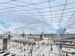 El nuevo aeropuerto atenderá a 120 millones de pasajeros al año. TWITTER: @Sct_mx  /