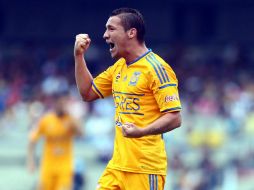 Dueñas anotó el primer gol en el partido para los de Nuevo León. NTX J. Arciga  /