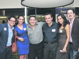 Asistentes. Juan Tovar, Cynthia Cerda, Julio Rebolledo, Erick Villalpando, Luna Vidal y Roberto Sánchez. EL INFORMADOR.  /