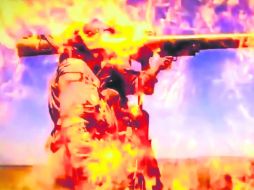 Grabación. El video incluye escenas de grandes explosiones e imágenes de soldados estadounidenses en combate. ESPECIAL /