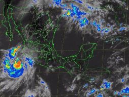 Imagen satelital que muestra las zonas afectadas por ''Polo''. ESPECIAL smn.conagua.gob.mx  /