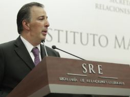 José Antonio Meade llega después de una hora a su cita por lo que ésta debió reprogramarse. NTX ARCHIVO /