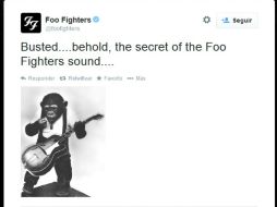 Los FF respondieron muy a su estilo el comentario del productor con un tuit y una imagen. TWITTER @foofighters.  /