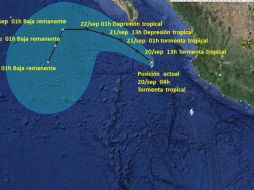 La tormenta tropical ''Polo'' se ubicará al medio día, aproximadamente a 235 al sur de Cabo San Lucas. TWITTER @conagua_clima  /