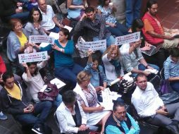 Colonos manifiestan su rechazo a que la obra sea elevada; ''Sí a la Línea 3, pero subterránea'', piden. EL INFORMADOR A. Camacho  /