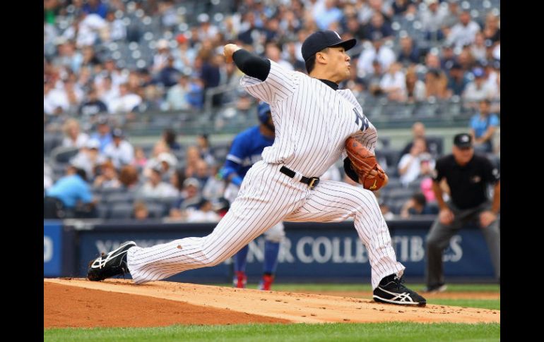 El japonés toleró una carrera y cinco hits en cinco entradas y un tercio. AFP  A. Marlin  /