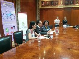 Funcionarios de Zapopan dan a conocer Circuito Pedal, escuela itinerante para educar en ciclismo a niños. EL INFORMADOR V. Meléndez  /