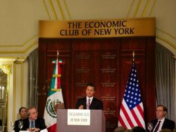 El Presidente ofreció una ponencia ante The Economic Club of New York. TWITTER / @gobrep.