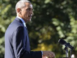 El presidente dijo que este esfuerzo para acabar con el EI incluirá el combate sobre el terreno de fuerzas aliadas locales. EFE / S. Thew