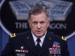 El director de operaciones del Departamento de Defensa de EU, general William Mayville no dice si los ataques fueron suficientes. EFE / J. Lo Scalzo