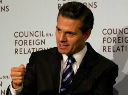 Enrique Peña Nieto asegura que México sigue avanzando en el combate al crimen organizado. ESPECIAL / presidencia.gob.mx
