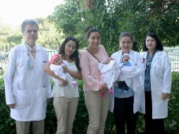 Las tres bebés se encuentran en perfecto estado de salud. ESPECIAL / IMSS