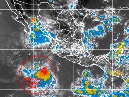 La depresión tropical presenta vientos máximos sostenidos de 55 kilómetros por hora. TWITTER / @conagua_clima