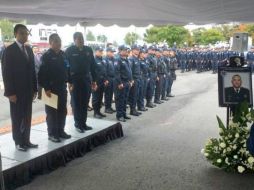 El homenaje se llevó a cbao en las instalaciones de la Dirección de Seguridad Pública de Zapopan. TWITTER / @ZapopanGobierno