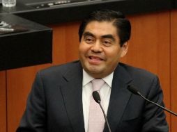 Miguel Barbosa afirma que la visita del presidente no es protocolaria, por lo que no hay oportunidad de debate. NTX / ARCHIVO.