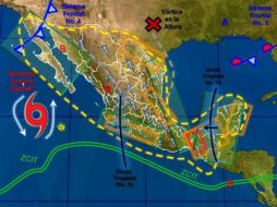 En las últimas horas la tormenta tropical 'Rachel' se localizaba a 630 kilómetros al sur-suroeste de Cabo San Lucas. TWITTER / @conagua_clima