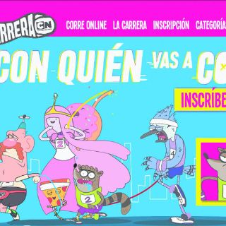 ¡Una carrera muy animada!