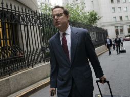 Carmine Boccuzzi, abogado que representa a Argentina sale de la corte federal de Nueva York. AP / J. Minchillo