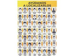 De las 57 fotografías, sólo faltan tres, de acuerdo al Comité de la Normal Rural, porque no se cuenta con esas imágenes. ESPECIAL / guerrero.gob.mx