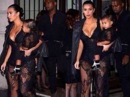 La socialité viste a su hija a juego con ella, generando comentarios negativos en redes sociales. INSTAGRAM / @kimkardashian